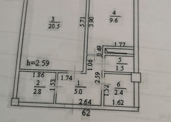 1-к квартира, 42 м2, 10/14 эт.