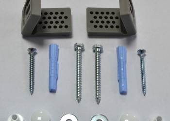 Крепеж угловой для унитаза.