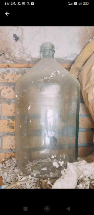 Бутыль стеклянная