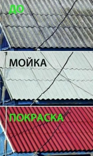 Покраска крыши