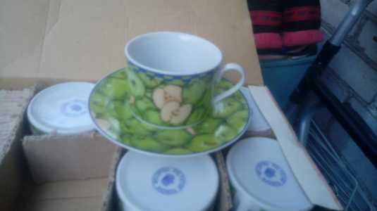 Чайный сервиз Зеленое яблоко