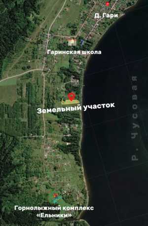 Земельный участок на первой линии реки Чусовая