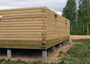 Фундамент на забивных железобетонных сваях