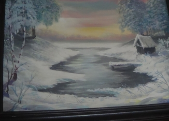 банька зимой