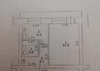 1-к квартира, 31 м2, 2/2 эт.