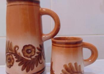 Кувшин с кружкой керамика