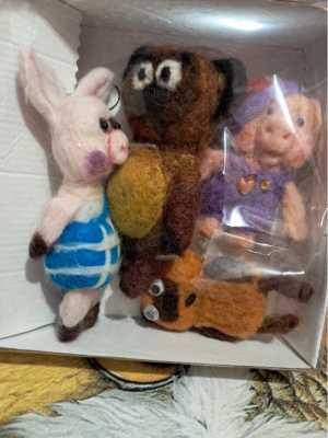 Валяние игрушек из 100%шерсти