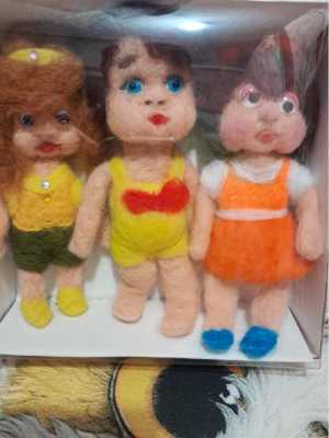 Валяние игрушек из 100%шерсти