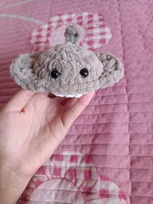 Вязаная игрушка амигуруми,Скат