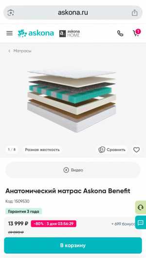 Кровать Бримнес IKEA с ящиками 90x200 и матрасом Аскона