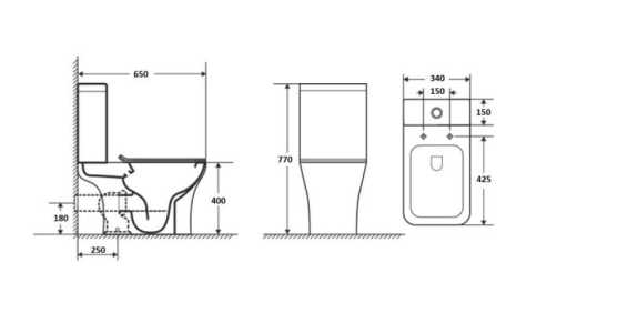 Унитаз компакт Cerutti SPA VETTORE CT7192 безободковый с микролифтом