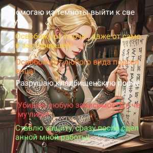 Снятие порчи, негатива . Освобождение от подселенцев, мертвяков, дьявола и т д.