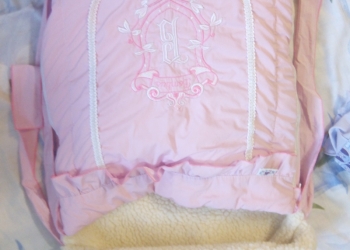 Конверт для девочки на овчине