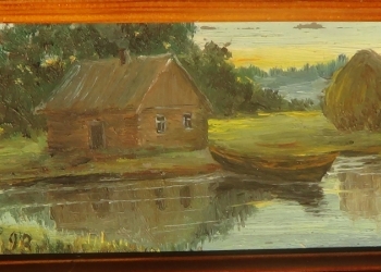 Головин. миниатюра .Пейзаж.