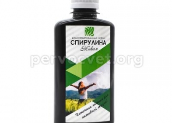 Спирулина "живая" консервированная медом 280гр.