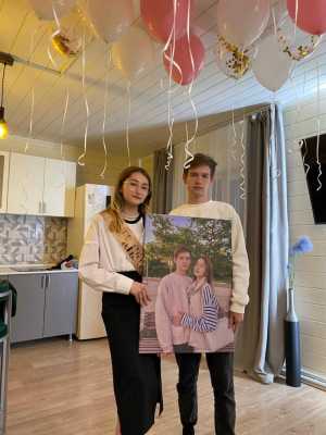 Портрет по фото на холсте