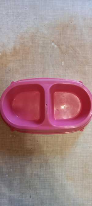 Миска двойная для корма и воды новая