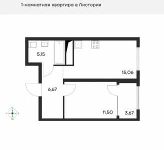 1-к квартира