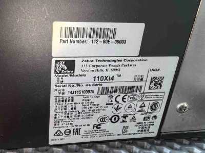   Zebra 110Xi4