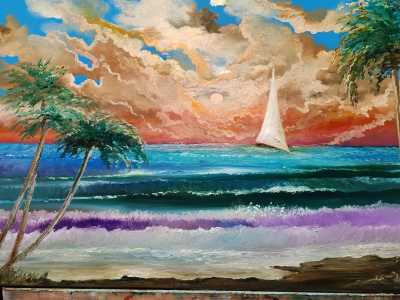 Картина маслом холст