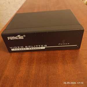 VIDEO SPLITTER  FJ-3504 350 MHz