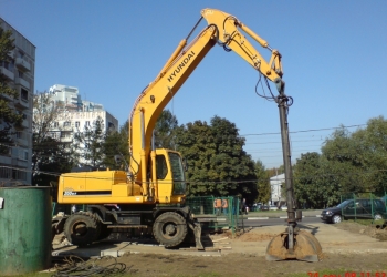 аренда экскаватора JCB 160W, грейфер,молот