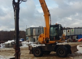 аренда экскаватора JCB 160W, грейфер,молот