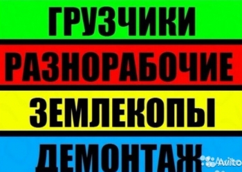 Разнорабочие / Грузчики. Москва / МО