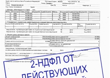 Купить справку 2 НДФЛ в Екатеринбурге недорого