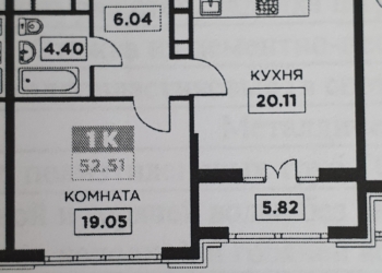 ЖК "Сердце столицы "1-к квартира, 52 м2, 19/25 эт.