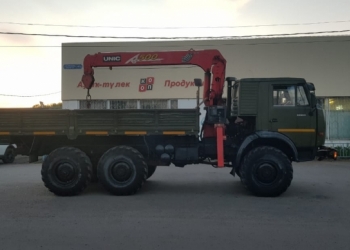 Манипулятор КамАЗ вездеход 4310 кму unic 500
