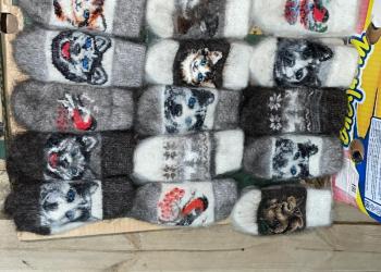 Носки и варежки из овечьей шерсти и козьего пуха от производителя