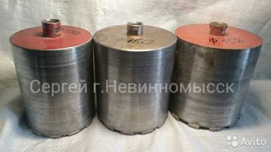 Алмазные коронки д.32-150 мм, 1/2 BSP F