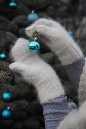 Рукавички из собачьей шерсти