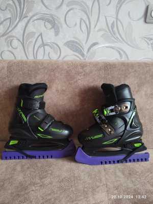 Продам новые раздвижные коньки.
