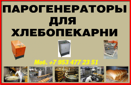 Парогенераторы для пекарни