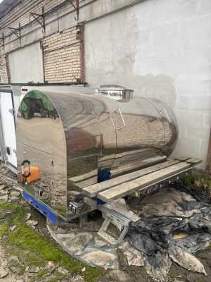 цистерна 1200л+изотермическая будка Газель 3302