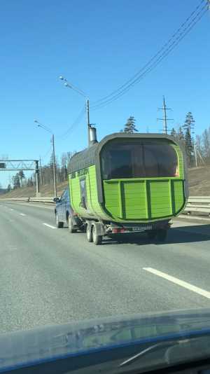 Аренда бани и чана на колёсах