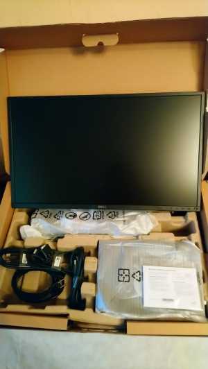 Монитор 27" DELL P2717H, в комплекте: DisplayPort, HDMI, VGA, кабель питания