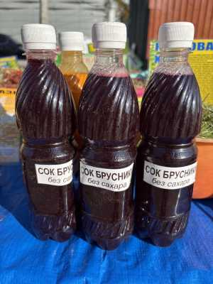 Сок брусники