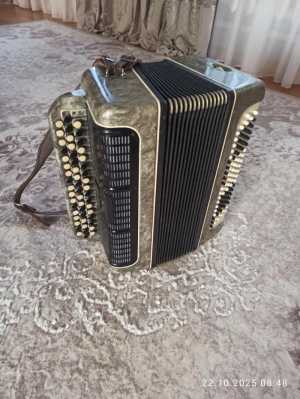 Баян "Рубин 6", баян "Мелодия", гармонь "Кировская".
