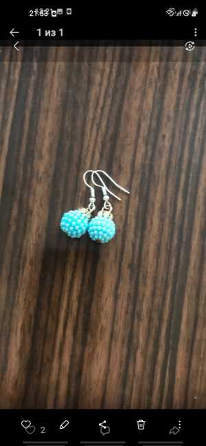 Серёжечки ручная работа