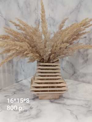 Изделия из дерева ручной работы. Вазы для сухоцвета. Интерьер, декор, сувенир.