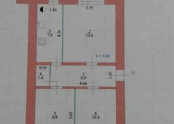 3-к квартира, 52 м2, 1/2 эт.