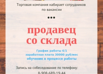 Продавец со склада
