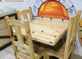 Комплект мебели из массива сосны
