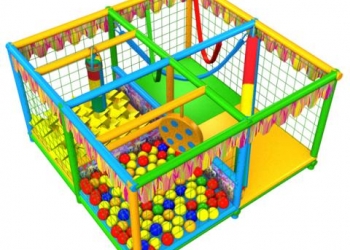 Новый Детский игровой лабиринт "Атлантика", 2,49*2,49*2,5 м