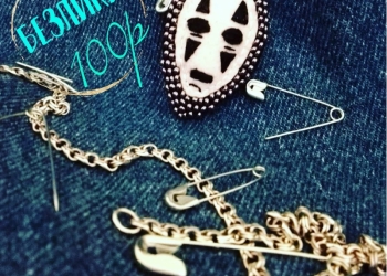 Брошь ручной работы,Безликий