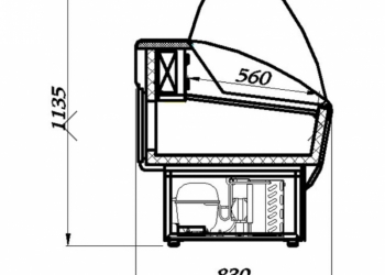 Холодильная витрина Carboma ПОЛЮС ЭКО 1.2