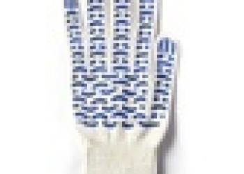 Перчатки хб 4 нити с ПВХ